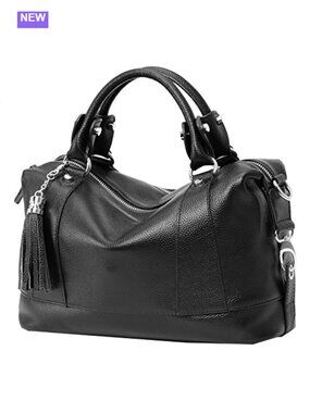Genuine Leather Satchel Tote Purse Hobo Shoulder Bag Fringe